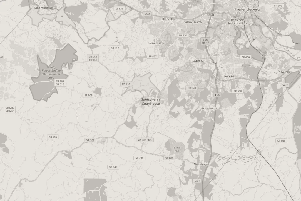 Map of Spotsylvania