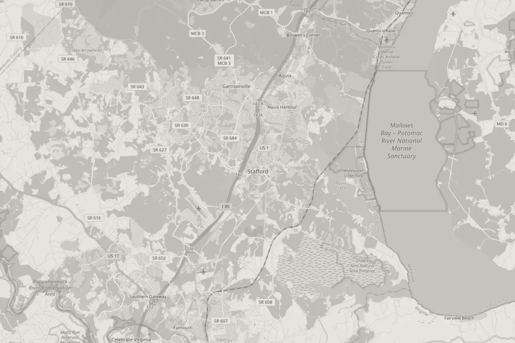 Map of Stafford